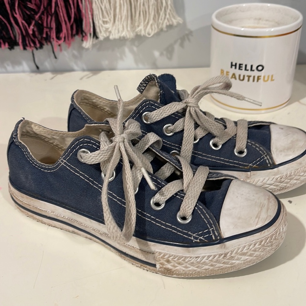 Converse low too blue size 12